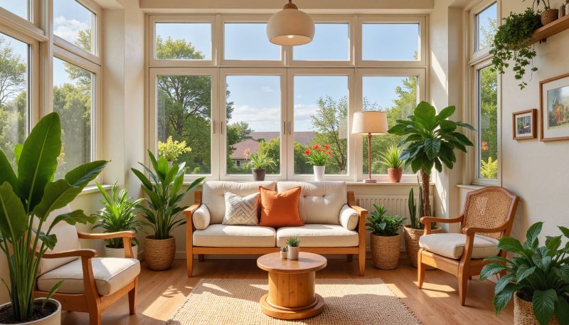Garden Window in a Sunroom